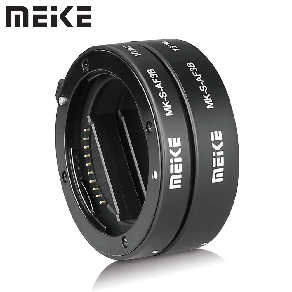 Meike Auto Focus Macro Extension Tube Ring for Sony E-Mount /for M4/3 Mount A6300 A6000 A7 A7II A7III NEX-7 NEX-6 NEX-5 GH5 GH4