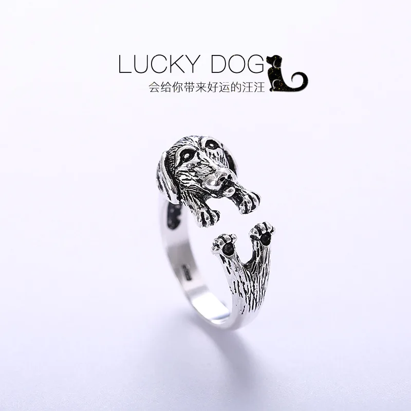 Silver Color Rings for women Female Resizable Korea Ring Handmade animal 925 Para Mujer Bijoux Femme fine Jewelry