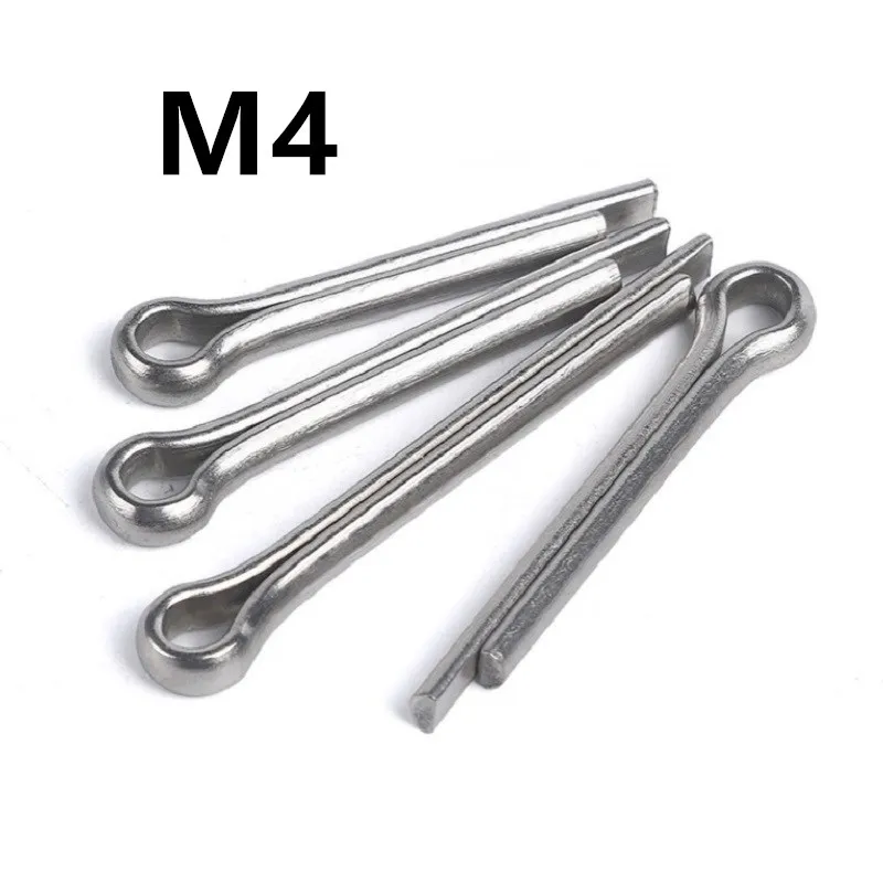 50pcs/lot M4x16/20/25/30/35/40/45/50/60/70/80mm GB91 Stainless Steel Cotter Pin