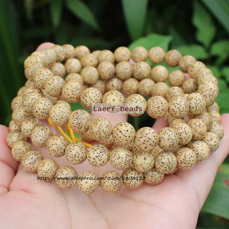 Natural 114Pcs Bodhi Rudraksha High density Chicken Oil Yellow Bodhi Beads Xingyue Bodhi Beads,For DIY Jewelry Making !