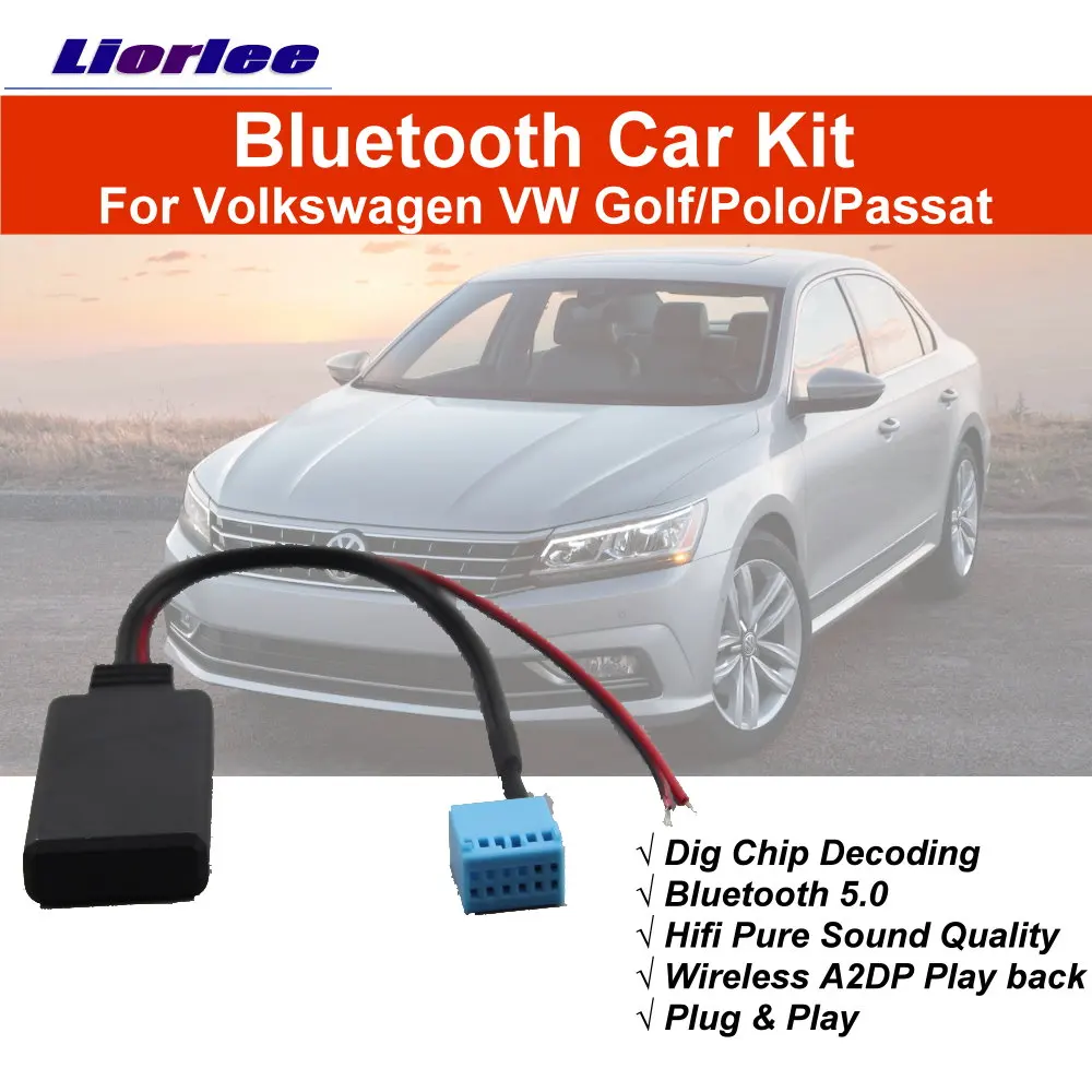 

Bluetooth Car Kit For VW Golf/Polo/Passat 2012 Electronic BT Music 12Pins Interface Wireless A2DP Adapter Cable