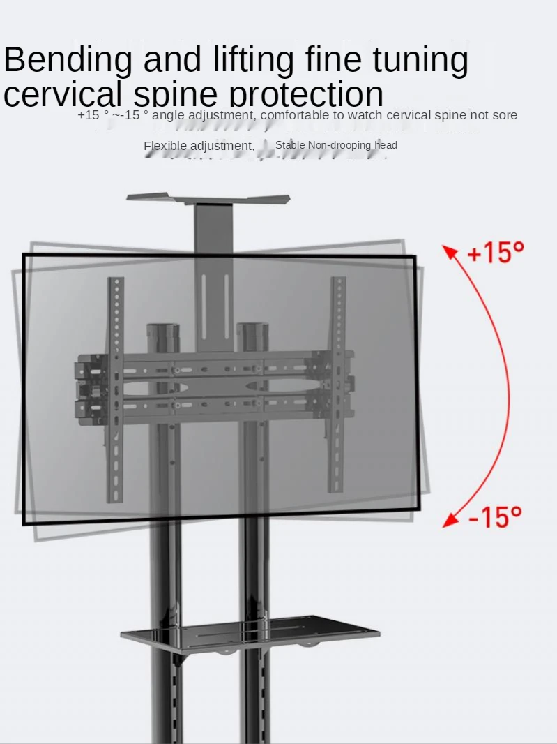 Imagem -05 - Suporte Móvel Universal para tv 32 a 70 Segundos Carrinho de Chão com Suporte para Rodas