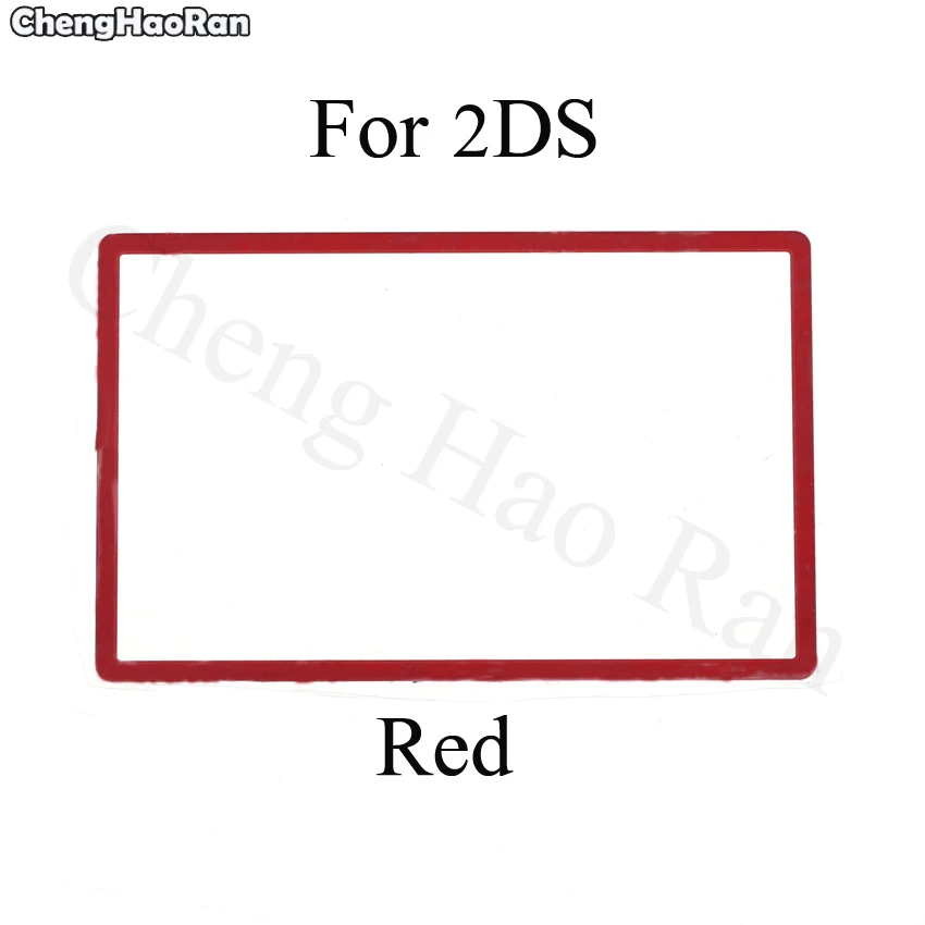 ChengHaoRan-cubierta superior de plástico para LCD 2ds, repuesto de lentes de pantalla LCD, parte de repuesto