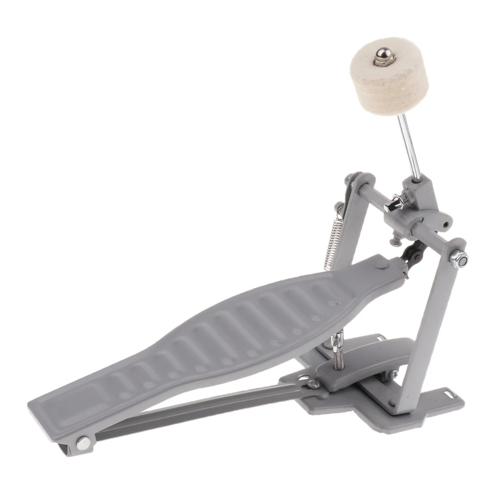 Single Spring Bass Drum Pedal with Drum Wool Beater for Children Gift