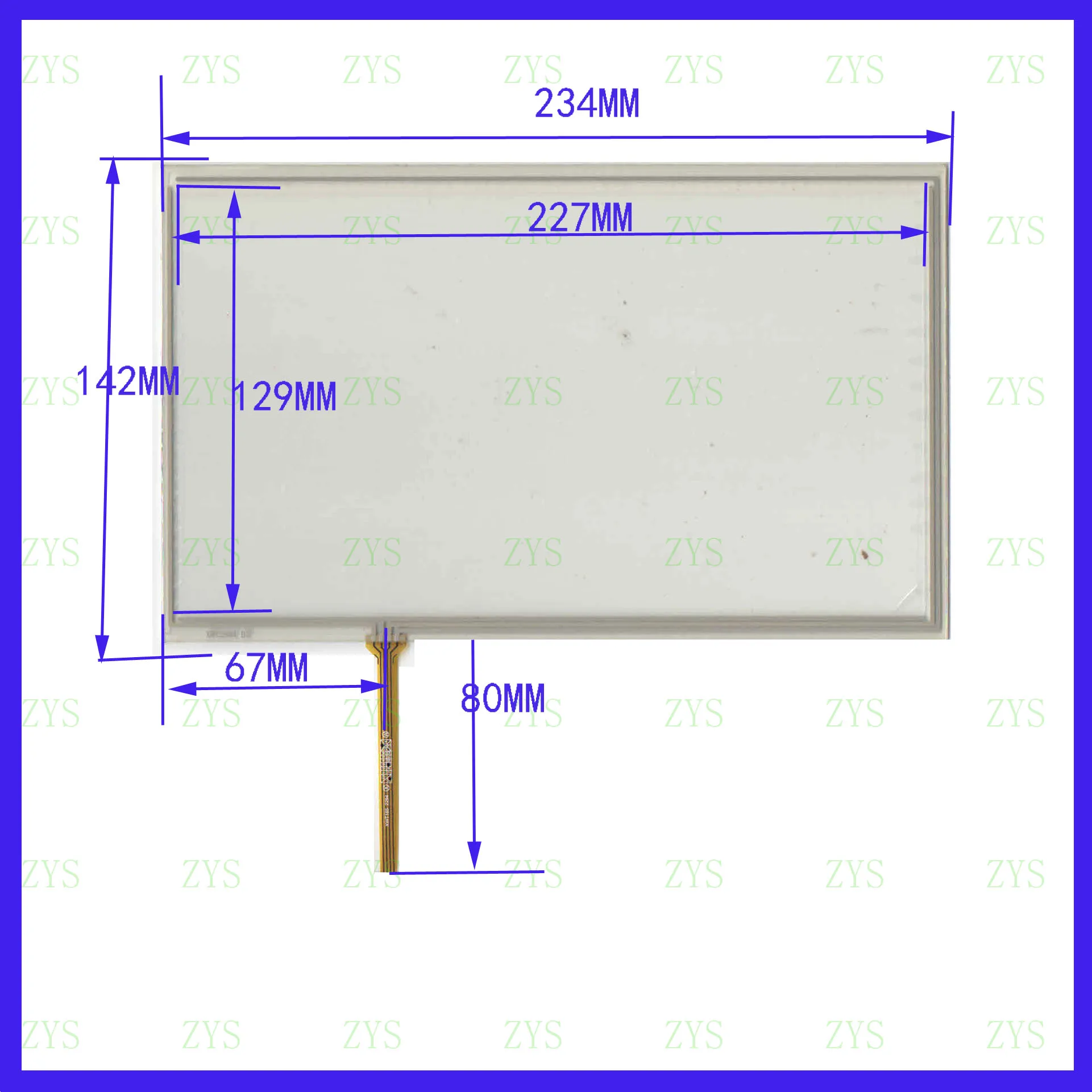 

ZhiYuSun XWT2894 4 line capacitive touch screen panel glass this is compatible 234*142 XWT 2894