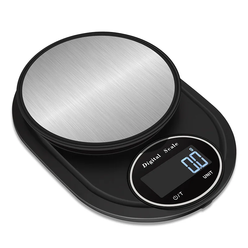 Stainless Steel 5kg Platform Scale Two Precision 0.1g 1g Kitchen 10kg Electronic Baking Gram Food Multiple Units