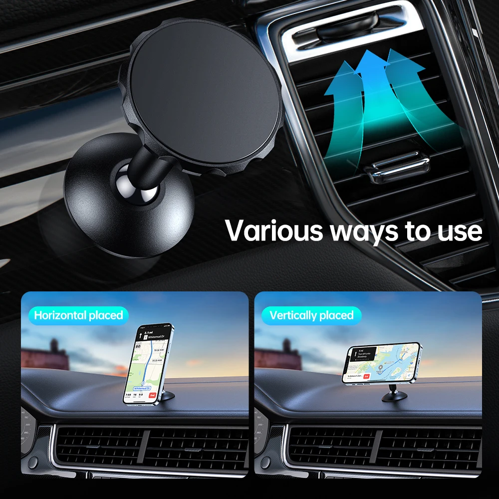 AUFU Magnetic Phone Holder in Car Stand Magnet Cell phone Bracket Car Magnetic Holder for Phone for iPhone 12 Pro Max Samsung