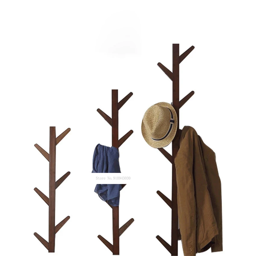 

JP150420 Creative Clothes Bags Tree Solid Wood Wall Mounted Coat Rack Living Room Bedroom Decoration Hanger Wall Tree Hat Rack