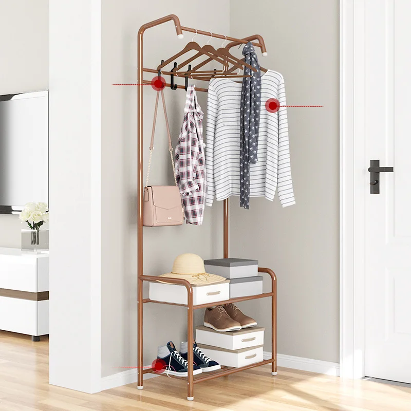 Modern Coat Racks Garment Rack Storage Shelf Shoes Holder Organizer Clothes Hanger Living Room Bathroom Furniture 24x12x65 Inch