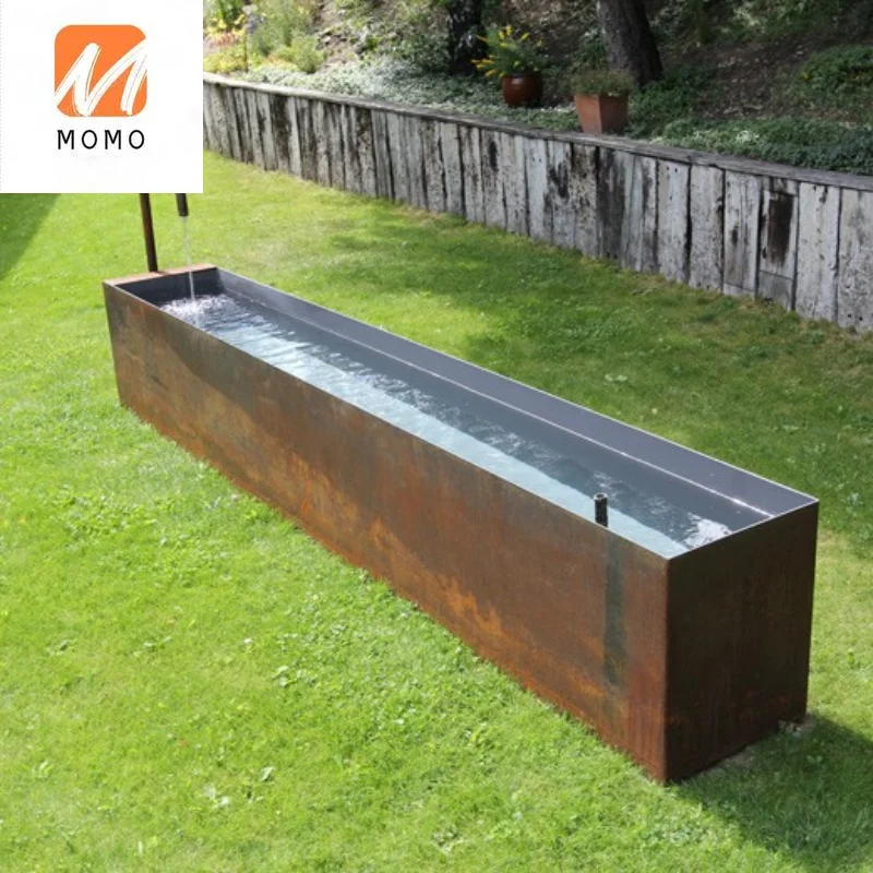 best supplier corten steel pond water feature for garden/patio