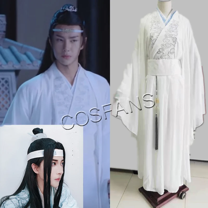 

Аниме MO DAO ZU SHI Lan Wangji Косплей Костюм ТВ сериал необманенные Хэллоуин Рождественские костюмы для женщин мужчин и парик