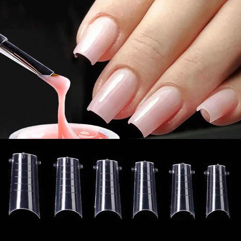 Fili 120 peças formas superiores para unhas, molde de gel de construção rápida, forma superior para ferramentas de manicure, pontas de molde de extensão de unhas