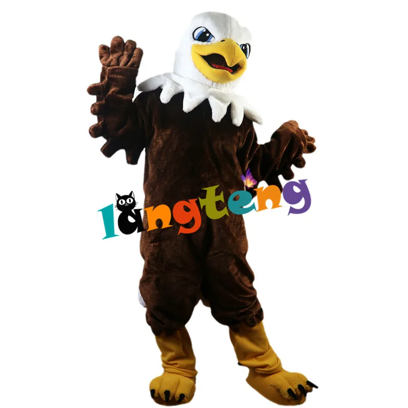 725 Power Fierce Brown Eagle Mascot Costume Muscle Fursuit For Adults