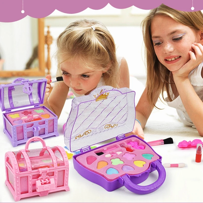 Princess Jewelry Box Girl Play House Jewelry Box Tie Head Hairpin Toy Girl Dressing Up Toys Make-up Toy Suitcase