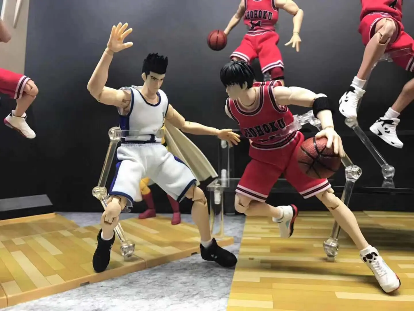 GREAT TOYS Dasin Hanamichi Sakuragi Mitsui Hisashi Rukawa Kaede Miyagi Ryota pvc action figure SLAM DUNK GT toy Fujima Kenji 10