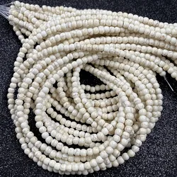 Natural Stone Beads White Howlite Turquoise Round Loose Beads for DIY Necklace Bracelet Jewelry Making Accessories Wholesale