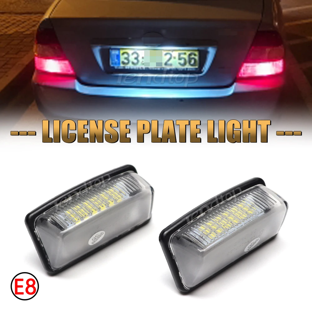 LED License Plate Lights For Toyota Corolla Crown Alphard Wish Noah Voxy Estima Caldina Majesta Starlet Sprinter Celica Previa