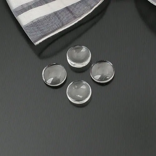 Wholesale Diameter 8mm to 50mm Round domed Clear Glass Cabochons Flat bottom beads Diy Jewelry Findings Accessories (JM3592)