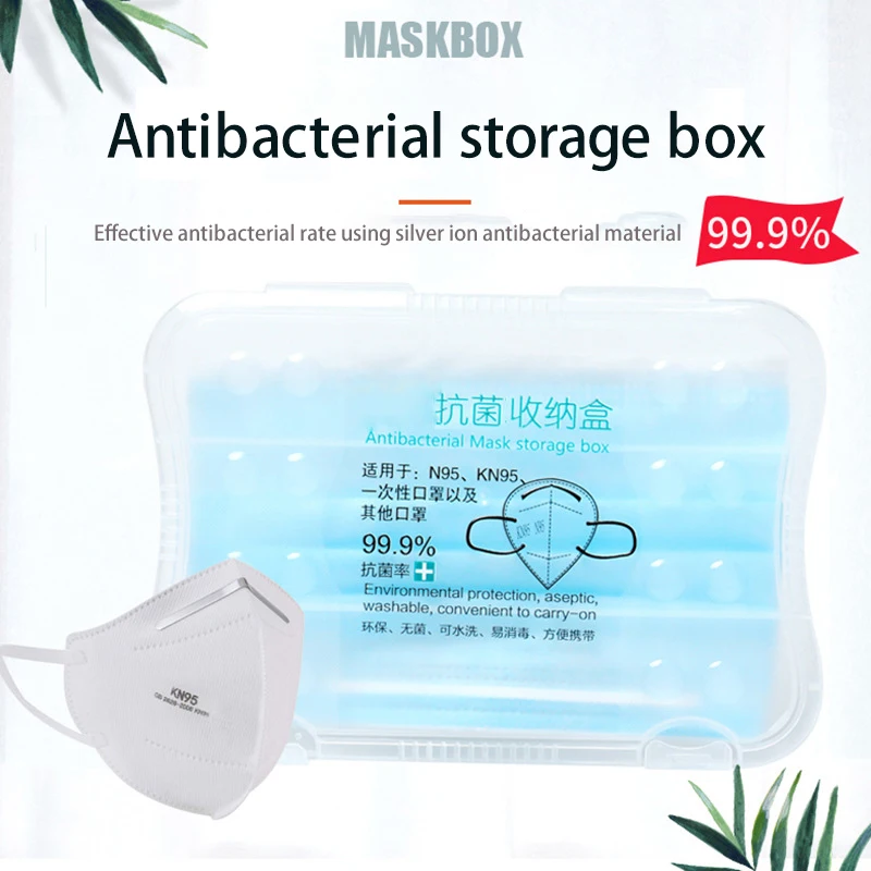 Dustproof Flip Cover Temporary Storage Folder Portable Kn95 N95 Disposable Mask Storage Folder Deposit Box