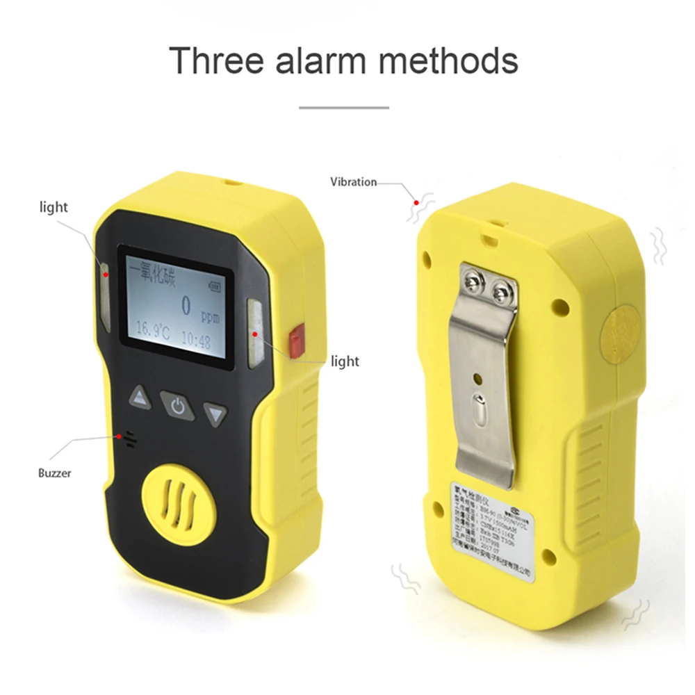 Détecteur Portable d'oxygène et de gaz O2, ABS, poignée en caoutchouc, eau, poussière et Explosion, Rechargeable par USB 0-30% VOL 0.1VOL