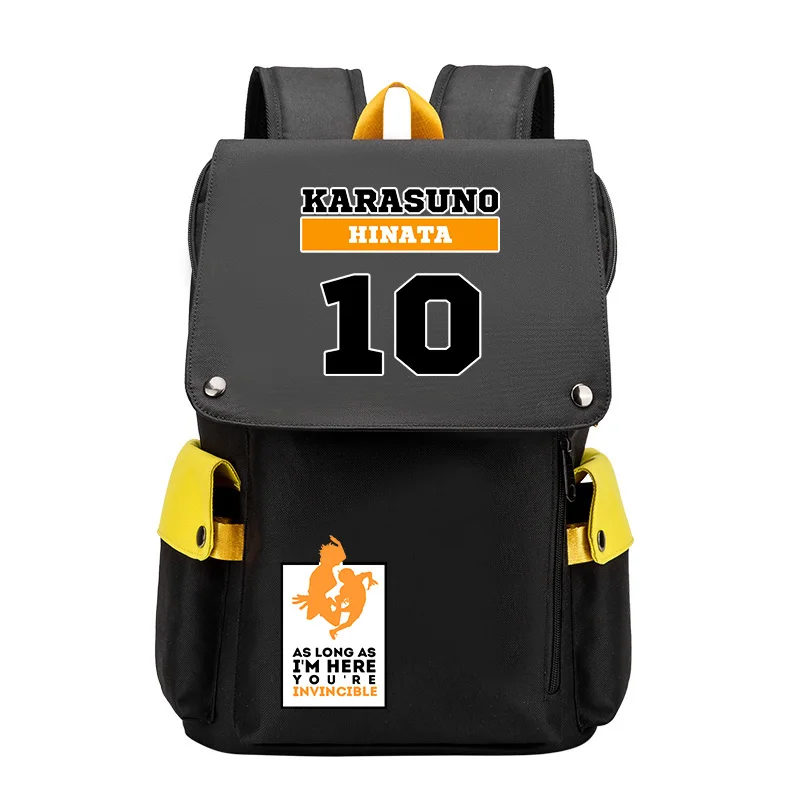 Haikyuu Karasuno High School Large Bookbag VBC School Bags Oxford Laptop Backpack Women Travel Bagpack Gilrs Anime Rucksack