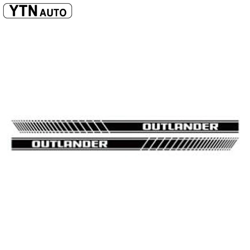 Car Decals For Mitsubishi Outlander 2008-2015 2016-2020 Cool Side Door Graphic Vinyl Car Stickers And Decals Auto Side Stripe