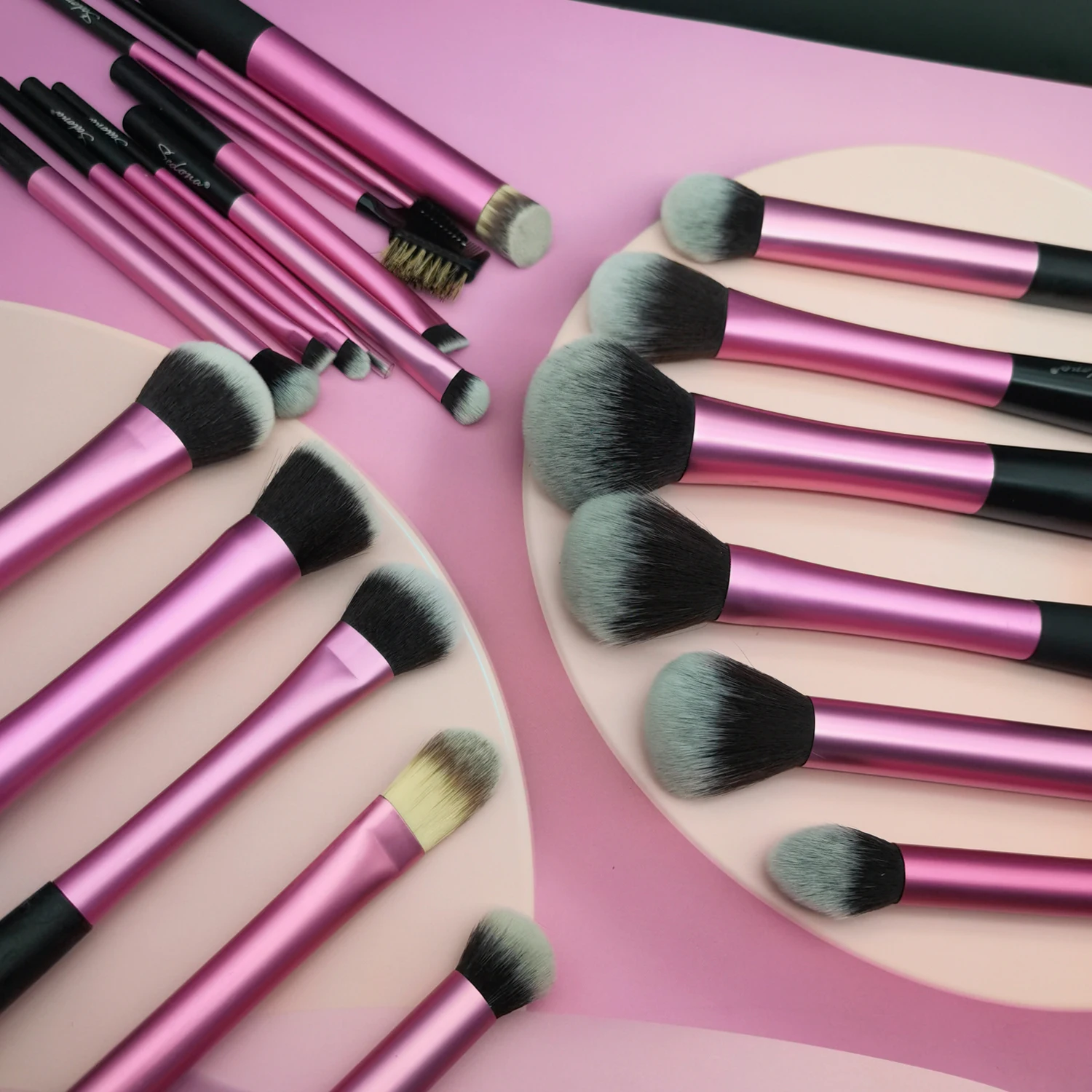 Sedona Makeup Brushes Pro Pink Brush Set Powder EyeShadow Blending Eyeliner Eyelash Eyebrow Make up Beauty Cosmetics Brushes