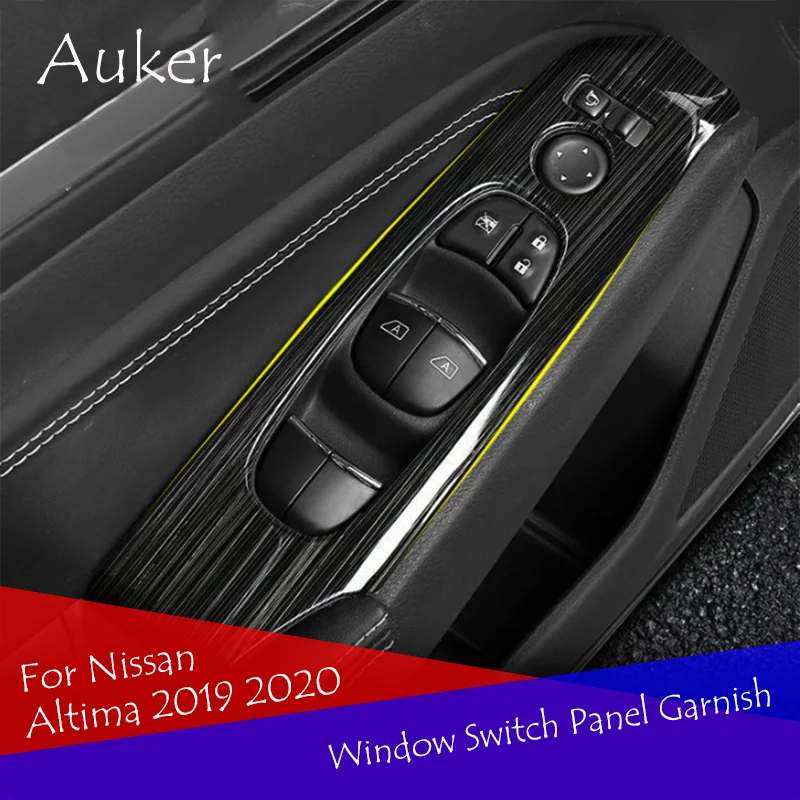 

Window Switch Panel Adjust Cover Trim Stickers Strips Decoration Car Styling Stainless Steel For Nissan Altima 2019 2020