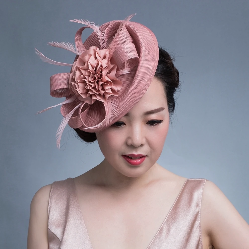 Clip Pelo Plumas Bodas Ascot Accesorio Elegante Clip Pelo Plumas Para Boda | Fascinator Ascot | 6 Colores Fascinator Plumas Cabello