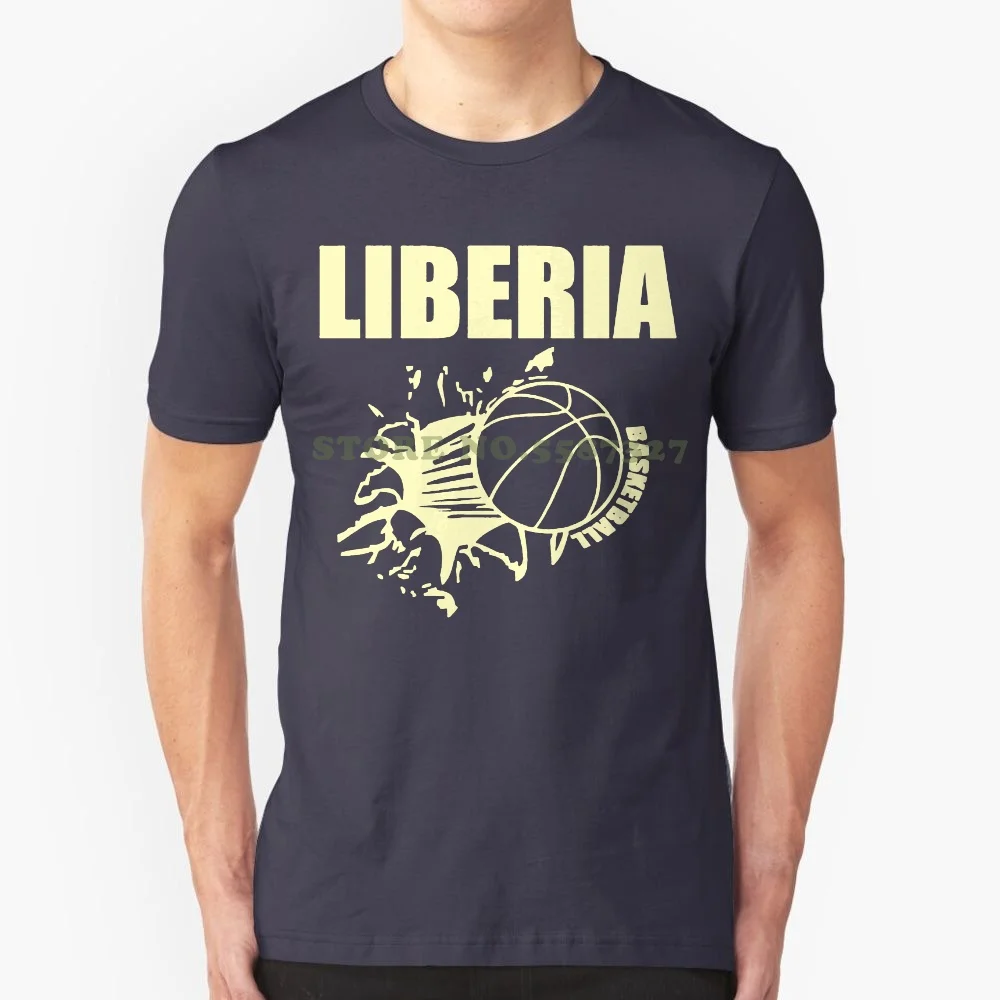 Newest Fashion T Shirt Men Liberia Basketballer-Countries-T Shirt