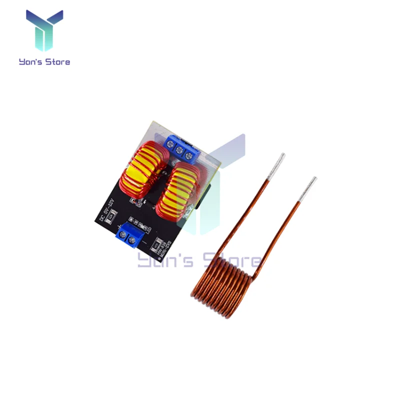 DV 5V-12V 120W Mini ZVS Induction Heating Board Flyback Driver Heater DIY Cooker Ignition Coil Hot Sale No Tap Finished Board