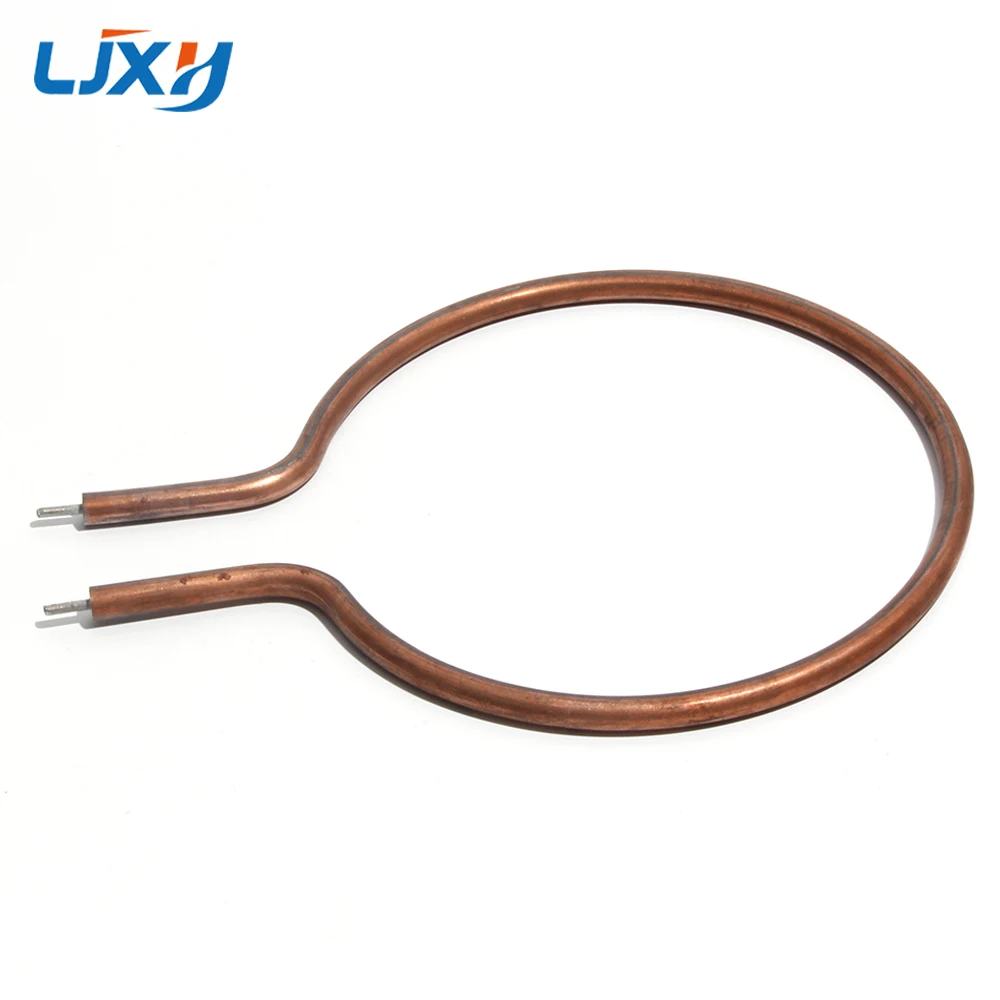 LJXH Single Circle Heating Tube Electric Wok Accessories Circular Rod Copper/Iron plated Copper Coil Pipe Electrothermal Heater