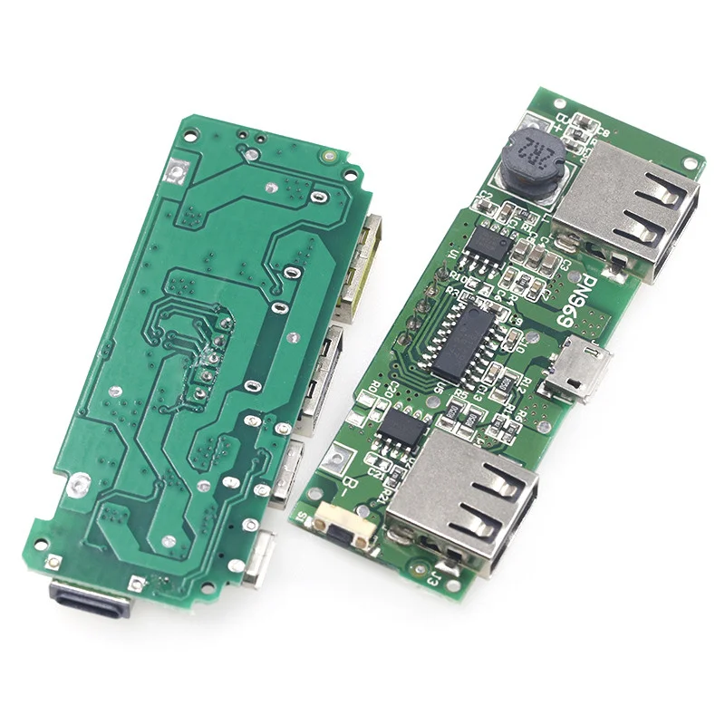 LED Dual USB 5V 2.4A Micro/Type-C USB Mobile Power Bank 18650 Charging Module Lithium Battery Charger Board Circuit Protection