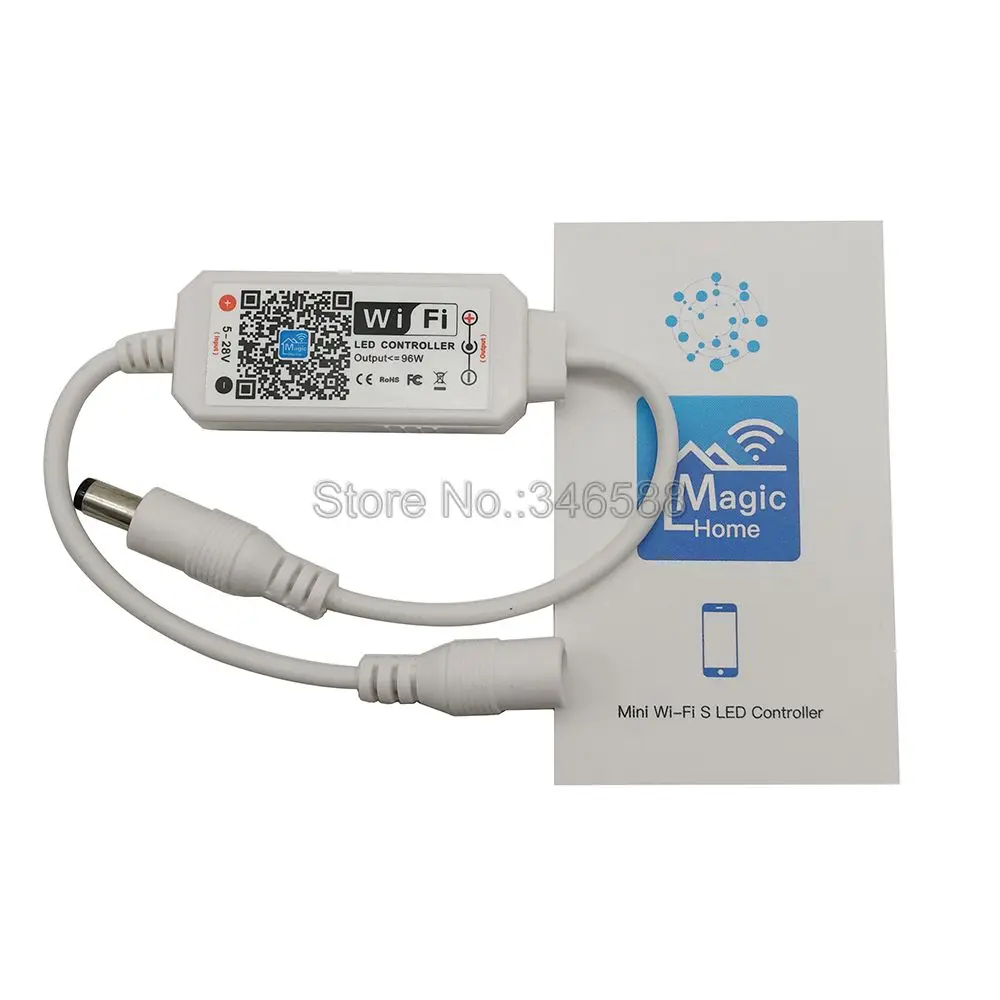 Imagem -02 - Magic Home-dimmable Controlador Led de Cor Única sem Fio Mini Wi-fi Strip Light dc 12v 24v 2835 5050 5730