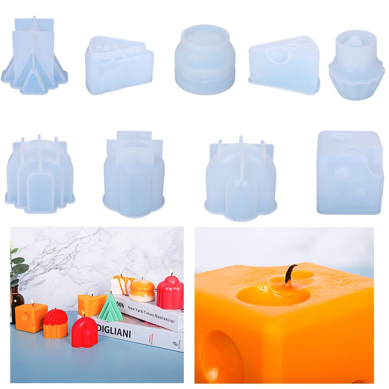 Candle Epoxy Resin Mould Cake Cheese Mountain Silicone Mold For DIY Soy Wax Candle Making Supplies Handmade Soap Molds