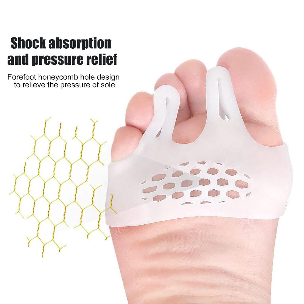 1Pair Multifunctional Hallux Valgus Toes Separator Honeycomb Gel Bunion Corrector Orthopedic Braces Orthotics Bone Toe Pillow