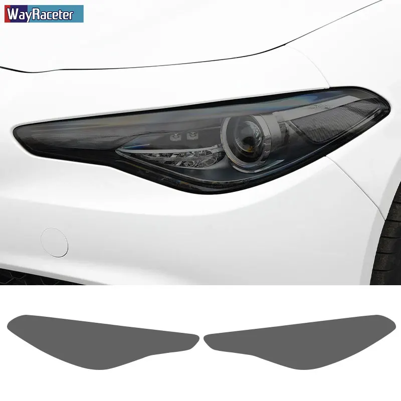 

2 шт., прозрачные ТПУ наклейки для головных фонарей Alfa Romeo Giulia 952 2016-On 2021