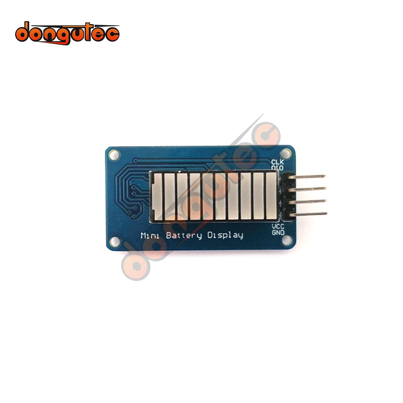 dongutec Battery Style Digital Tube LED Battery Level Display Module 3-Color 10-Segment LED Bar for Arduino