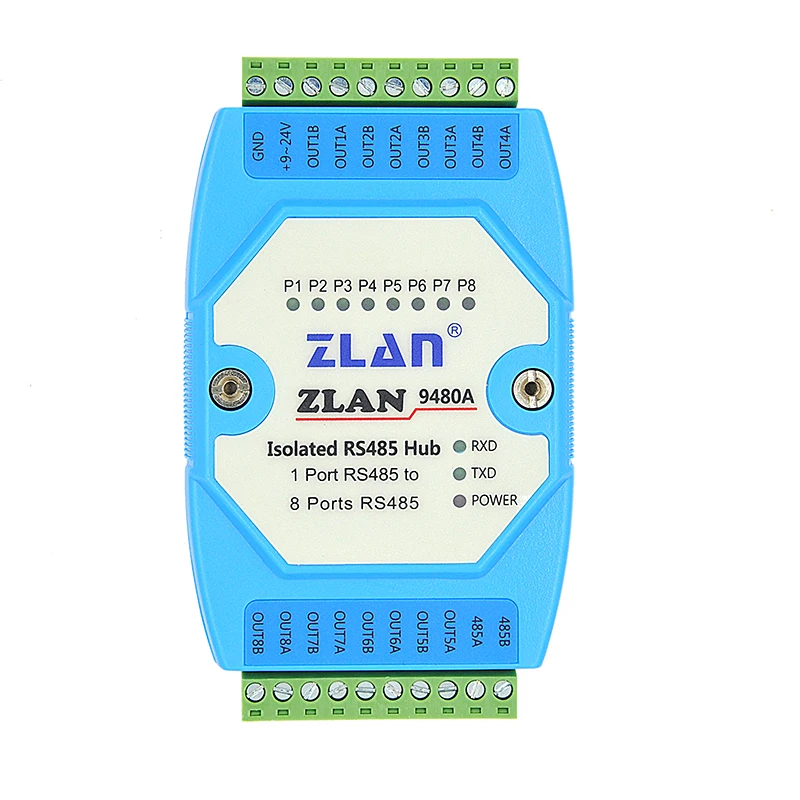 

8-портовый концентратор 485, концентратор 485, 8-портовый разветвитель 485 ZLAN9480A