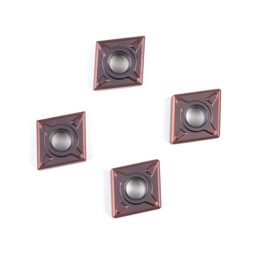 10 Chiếc CNMG120404-EM/EF YBG205 CNMG120408-EM/EF YBG205 Tiện Bằng Máy CNC Biến Lưỡi Dao Lưỡi Cắt Hợp Kim Lắp Chịu Mài Mòn dụng Cụ Xoay