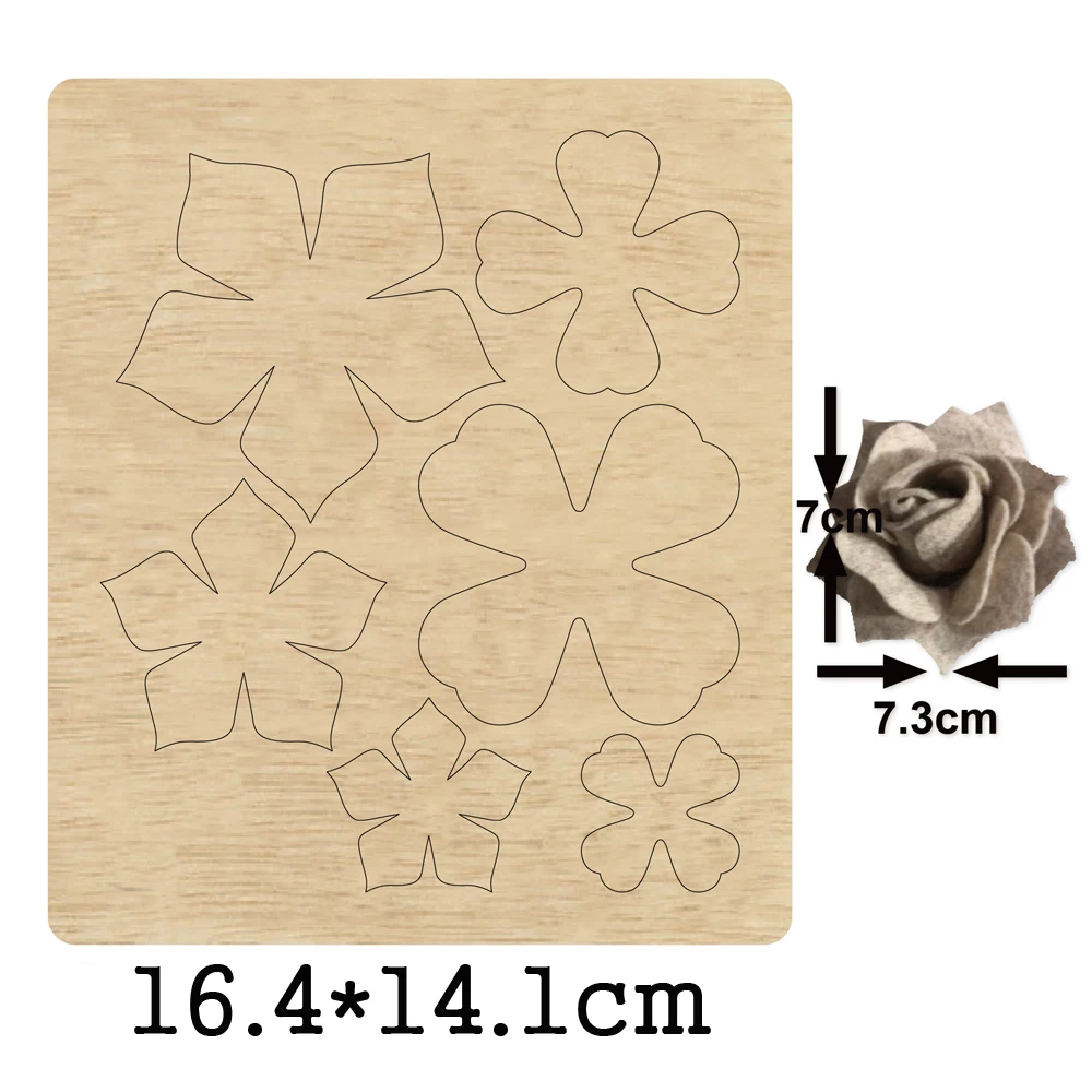 

DIy Flower Cutting Wood Dies 2021 New Handcraft Flower Making Wooden Die Suitable for Common Die Cutting Machines on the Market