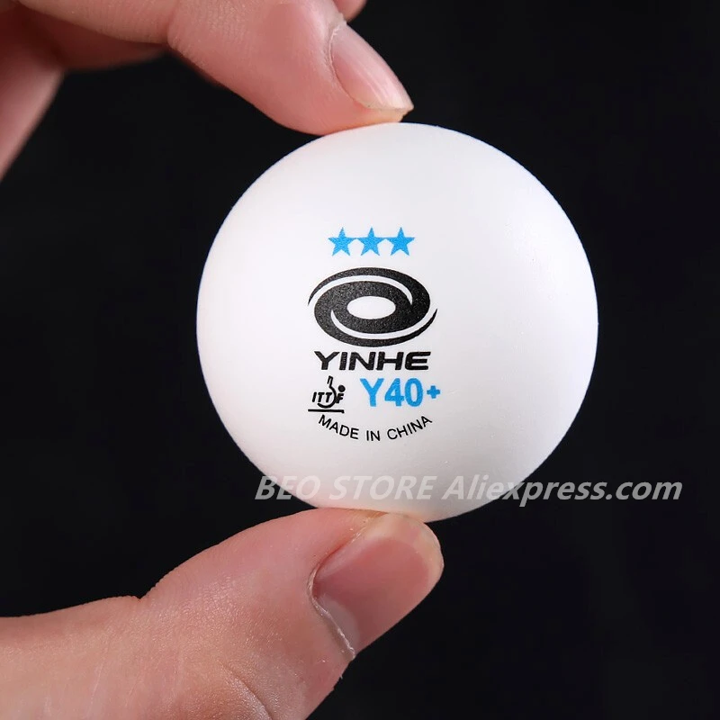 YINHE 3-star Y40 + Palle Da Tennis Da Tavolo (3 star, nuovo Materiale 3-star Seamed ABS Palle) di Plastica Poly Ping Pong Palline