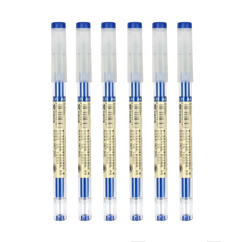 0.35mm Ultra Fine Finance Gel Pen Black/Blue/Red Ink Refills Rods Gelpen For School Office Exam Supplies Stationery