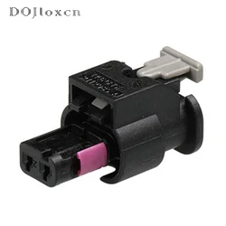 1 Set 2 Pin Car Impact Sensor Black Female Connector Waterproof Plug 0-2112986-1 1-1718643-1