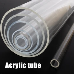 OD 16~90mm Transparent Acrylic Tube Aquarium Fish Tank Supplies Plexiglass Water Supply Pipe Garden Watering Fittings 15cm Long