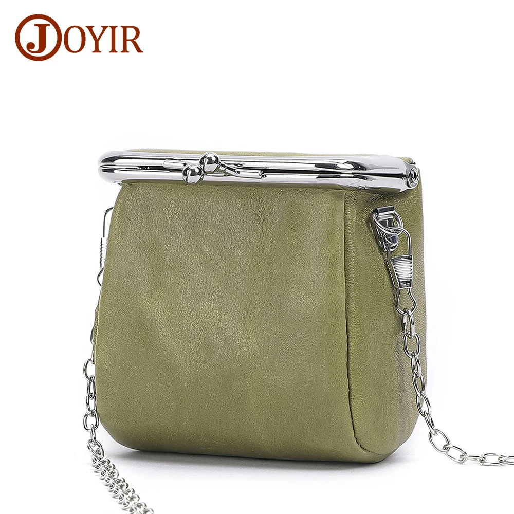 JOYIR Genuine Leather Small Chain Crossbody Bags for Women 2022 Girls Cute Mini Shoulder Messenger Bags Handbags Bolsa Feminina