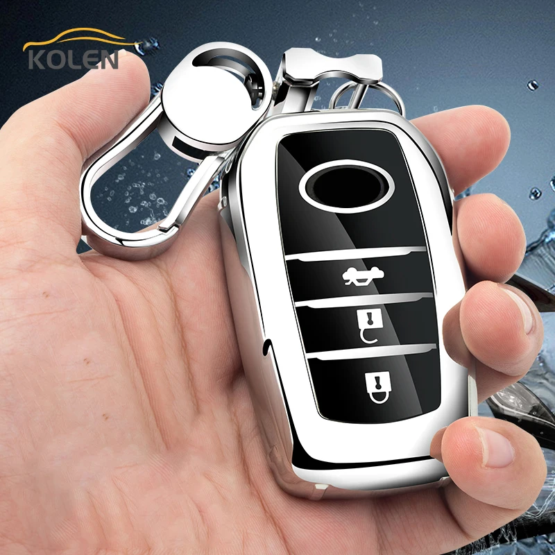 New TPU Car Remote Key Case Cover For Toyota RAV4 Crown Hilux Fortuner Camry Land Cruiser Prado Protect Shell Fob Accessories