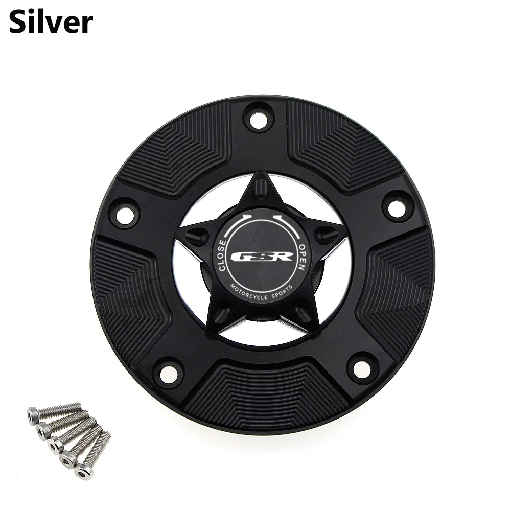 

Gas Fuel Tank Cap for Suzuki GSR400 2006-2008 GSR600 GSR 750 600 400 250 Motorcycle CNC Quick Release Cover