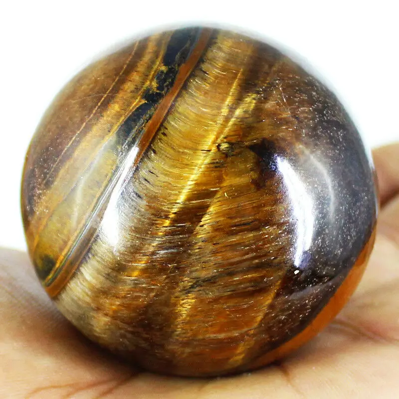 

AAA 1pcs Tiger Eye Rare Natural Carving Sphere Ball Free stand Chakra Healing Reiki Stones Carved Crafts Wholesale