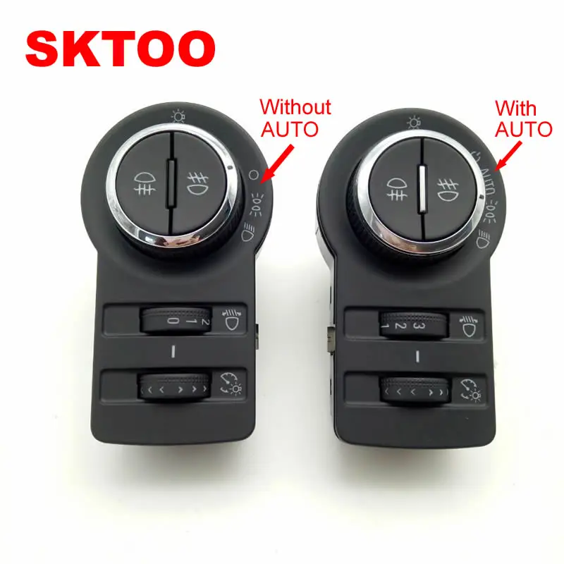 

SKTOO For Buick Encore Chevy Cruze Malibu Without AUTO GM13301749 Fog Lamp Headlight Control Switch Button